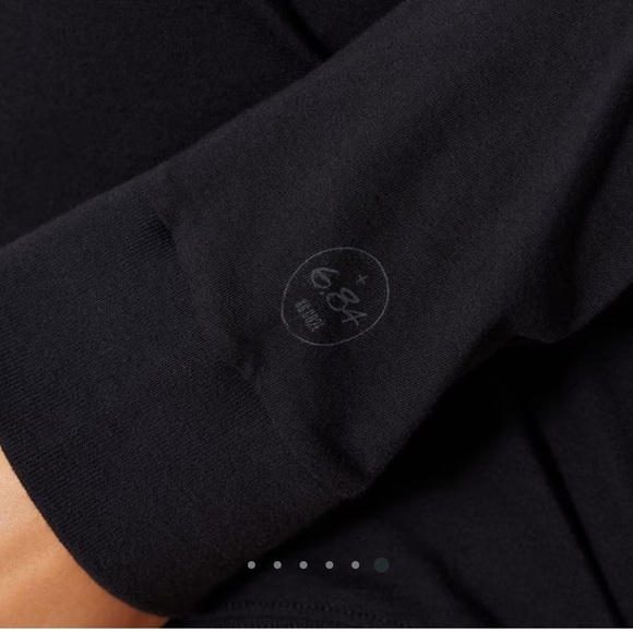 ALLBIRDS Women's Classic Fit Cotton Long Sleeve Tee - Natural Black - Picture 5 of 5